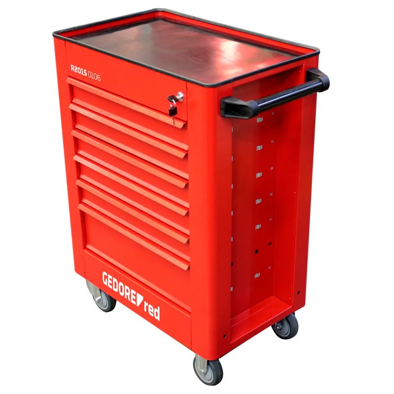 Carrinho-Para-Ferramentas-Gedore-Red-Com-6-Gavetas-Vermelho