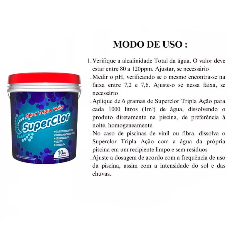 Cloro-para-Piscina-10kg-Superclor-Tripla-Acao