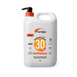 Protetor Solar Nutriex Profissional FPS 30 Oil Free 4 Litros