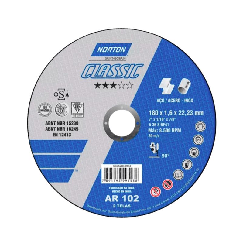 Kit-Disco-De-Corte-Norton-Ar-102-Classic-Para-aco-7-Polegadas---10-unidades--2-