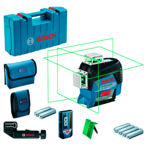 Nível Laser Verde Bosch 360° Gll 3-80cg Receptor LR7 com Maleta