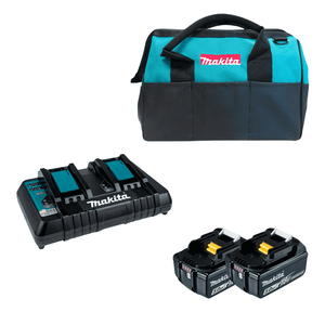 Kit Carregador de Baterias DC18RD + Bateria 18V 5.0Ah + Bolsa de Lona Makita