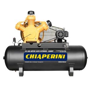 Compressor de Ar Chiaperini CJ40-AP3V 40 PÉS/425LT 10HP Trifásico 380V