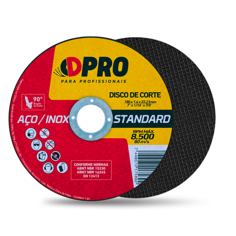 Kit 10 Discos de Corte Dpro Standard para Metal 7 Polegadas -3-