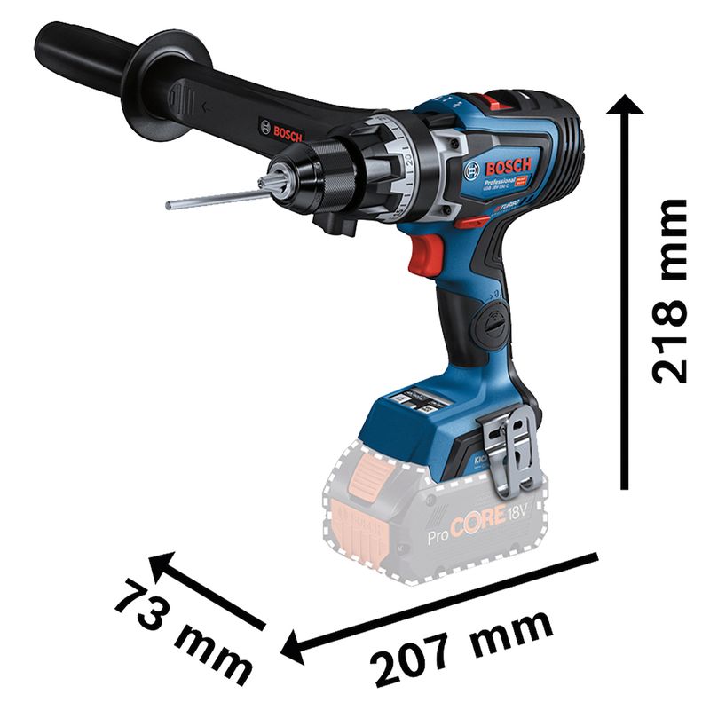 Parafusadeira e Furadeira Impacto Bosch GSB 18V-150 com Carregador e Bateria -4-